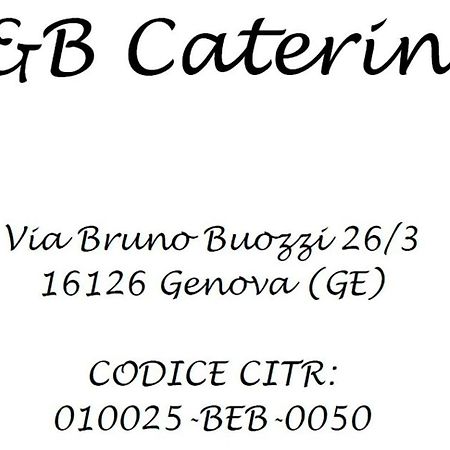 B&B Caterina Génova Exterior foto